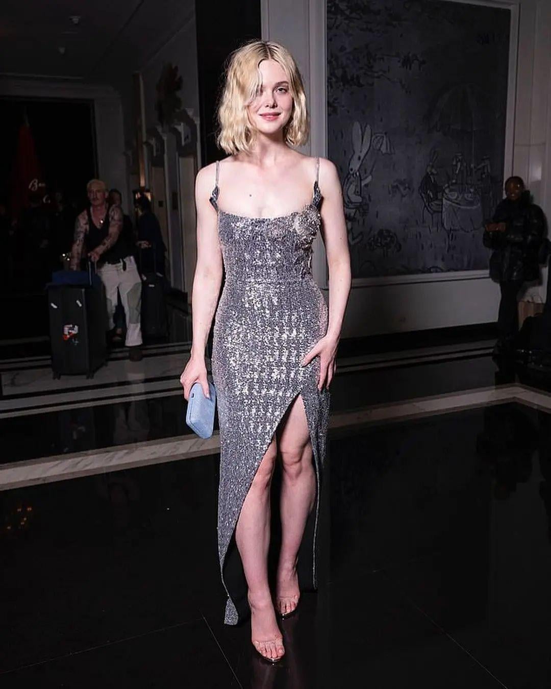 Wow! Elle Fanning in Balmain: You Need to See This Dress!