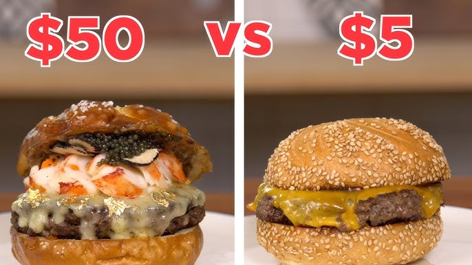 Most Expensive Hamburger vs Regular Burgers (Taste Test and Price Comparison)