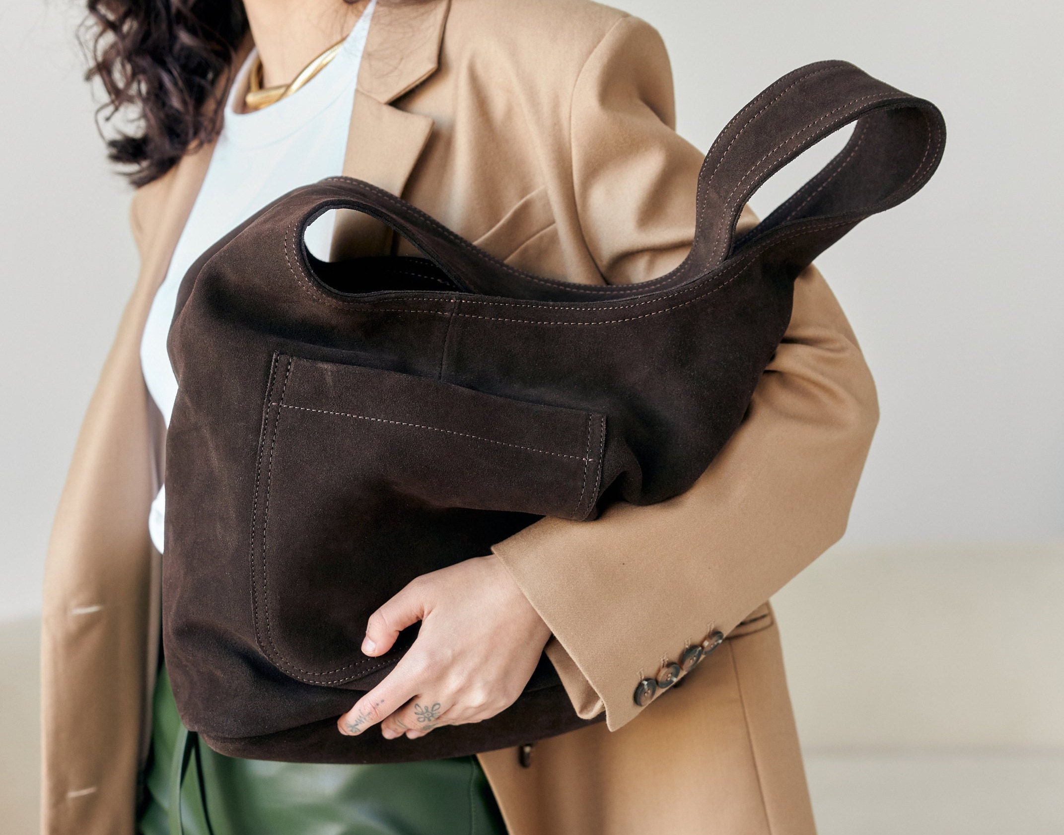 Brown Suede Handbag: Your Everyday Style Essential