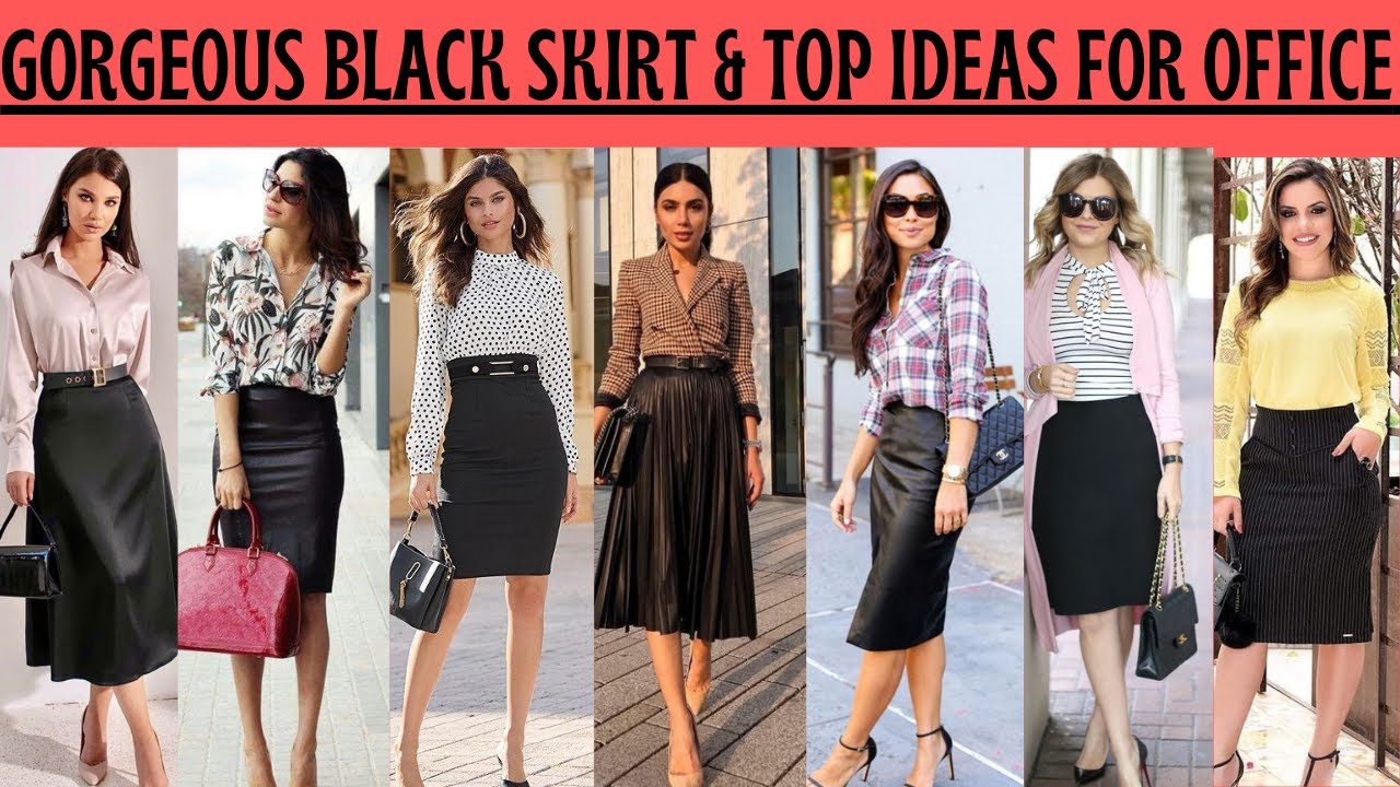 Black Skirt Style Guide: Female Office Skirt Shaking Hands Nail the Perfect Office Look Now