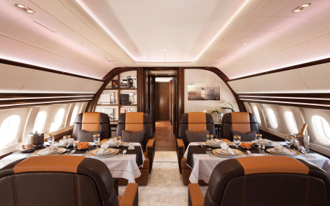 private jet interior