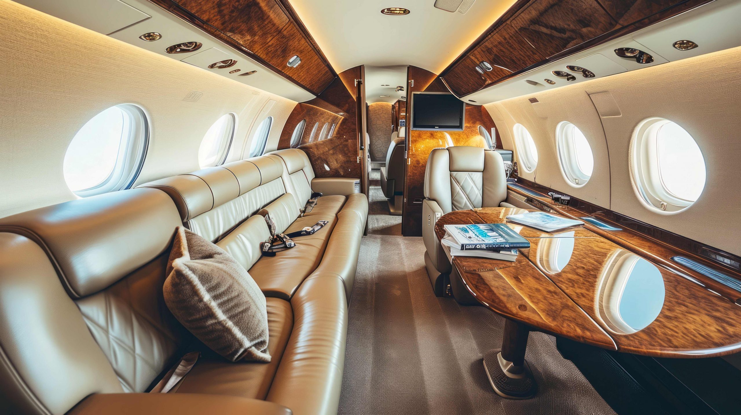private jet interior