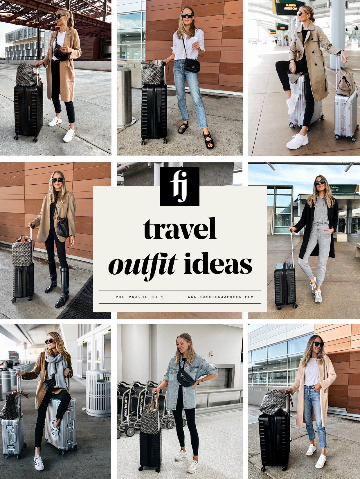 What clothing essentials make great airport looks? Discover the must have items for stylish travel.