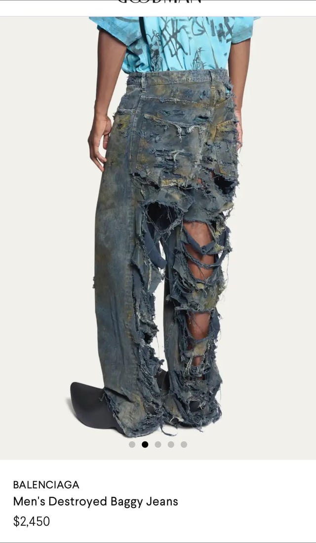Can you actually purchase the Balenciaga pee pants? Find out where they might be sold and the price.