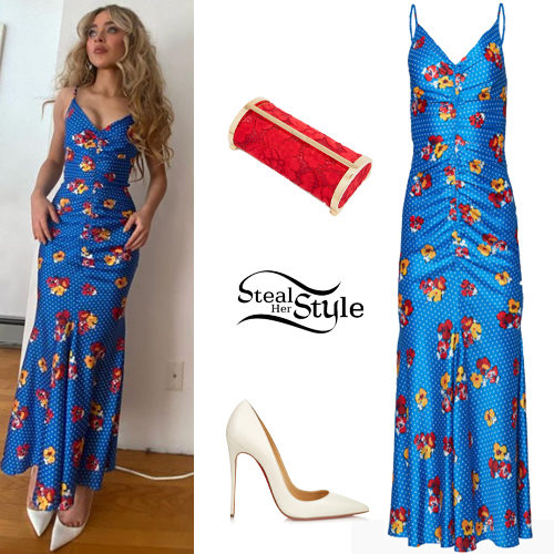 Sabrina Carpenters Blue Dress: Steal Her Amazing Style!