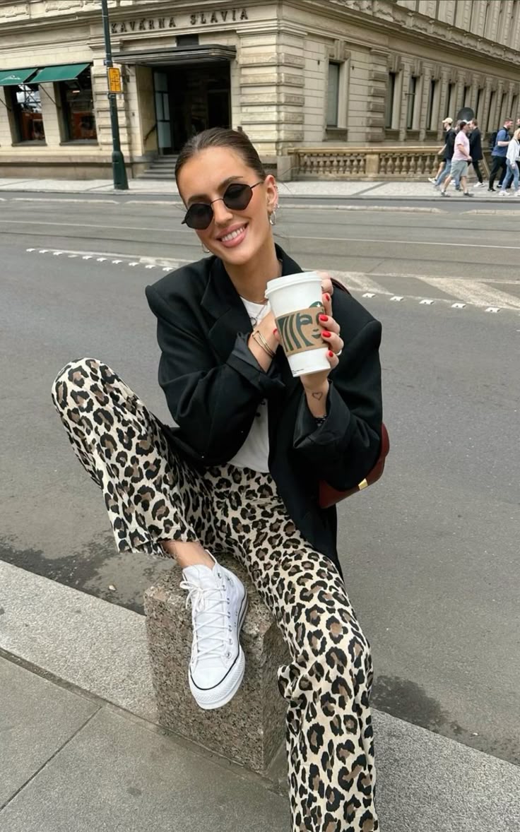 Leopard Print Slacks Outfit Inspo: Cute Looks for Day & Night.