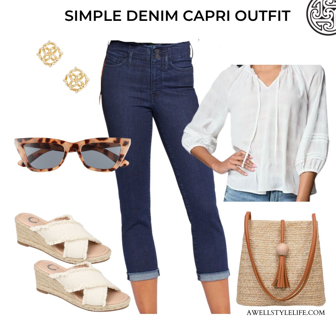 How to Style Womens Denim Capris? Get Simple Outfit Ideas Here.