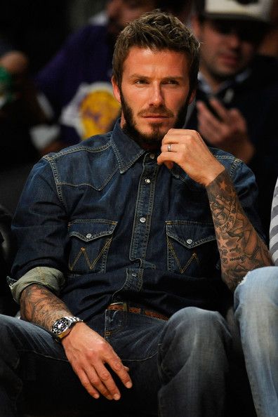 David Beckham Denim Shirt: Get the Look & Style Tips