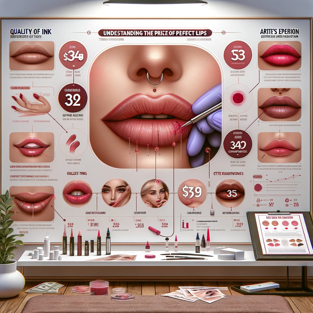 How much does a lip shameless tattoo cost? Get an idea of the price range for this design.