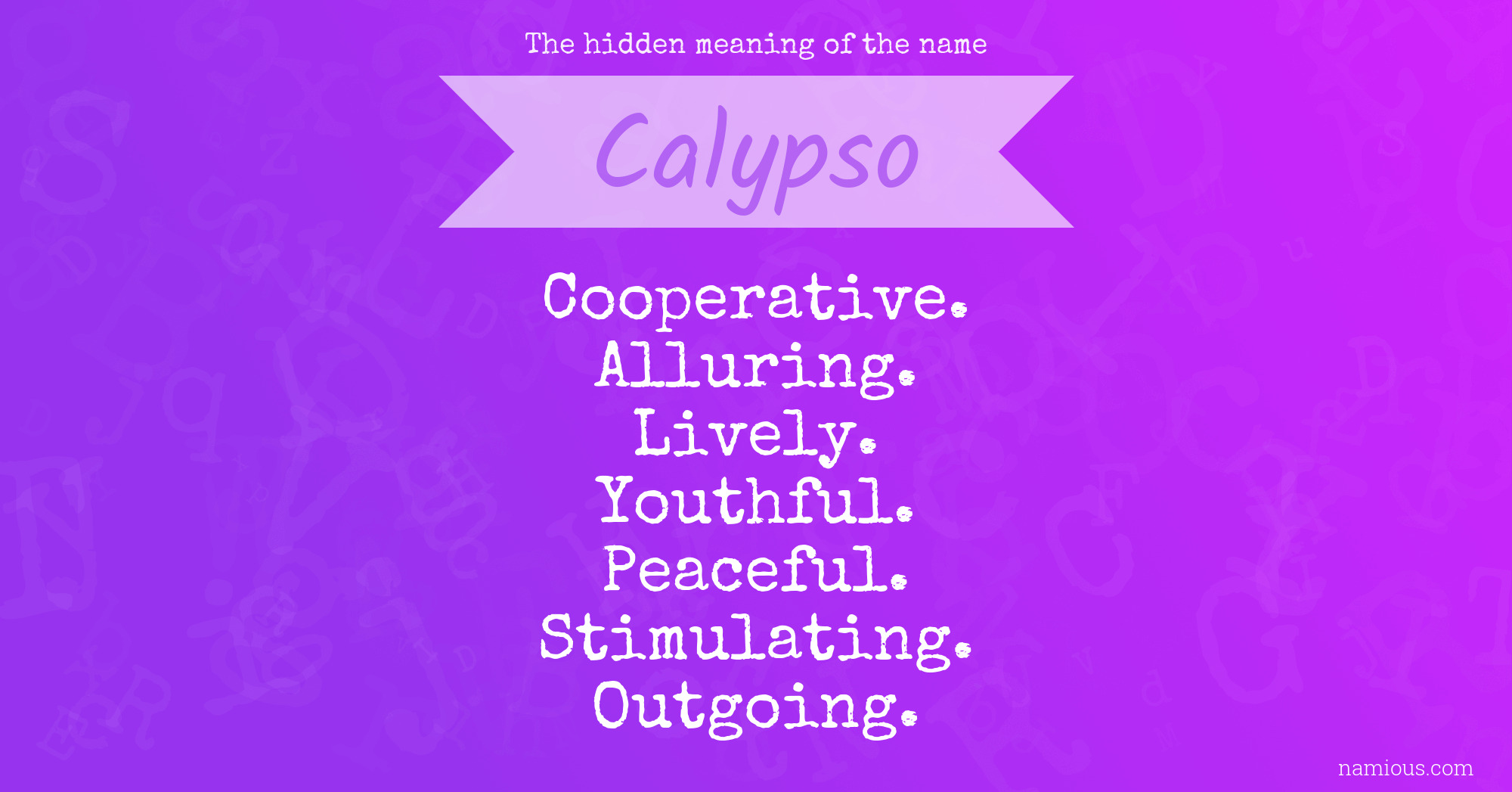 Calipso Meaning: The Real Meaning of Calipso Name