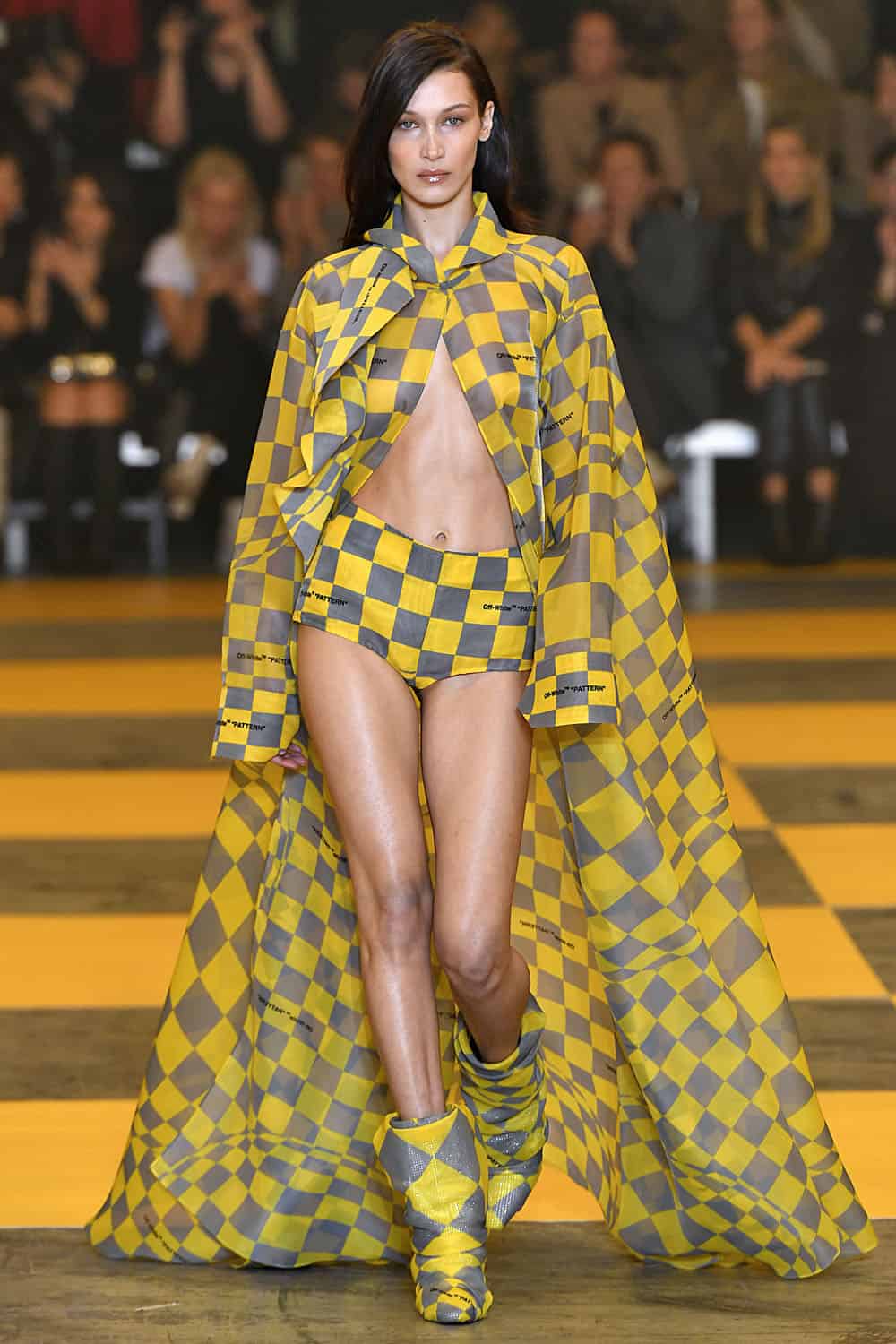 Bella Hadid in Off White is major fashion goals: Check out her runway moments.