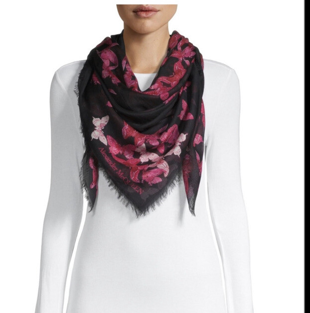 Alexander McQueen Butterfly scarf: Add a touch of elegance