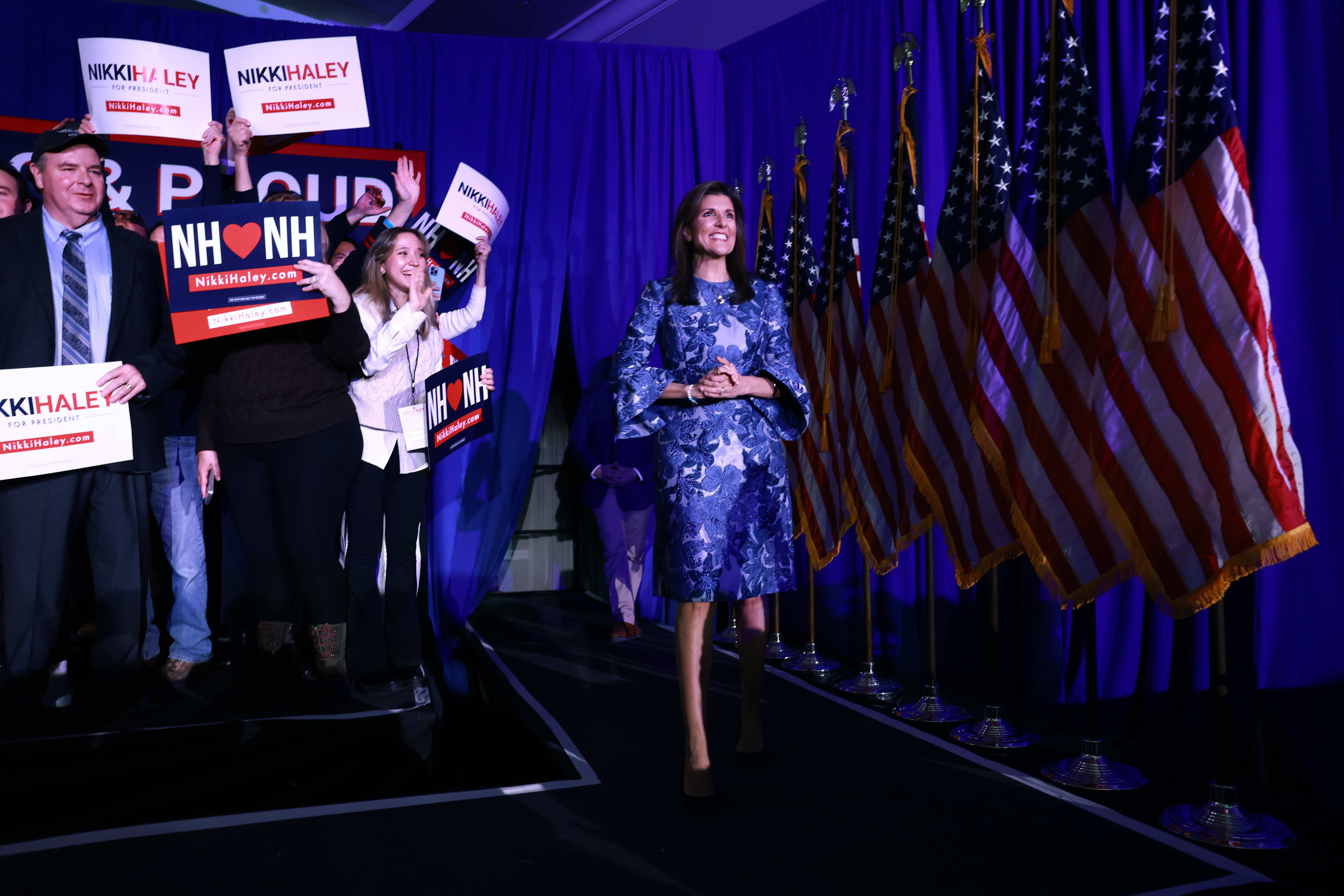 Want the look? Where to find similar professional power suits seen in Nikki Haley outfits.