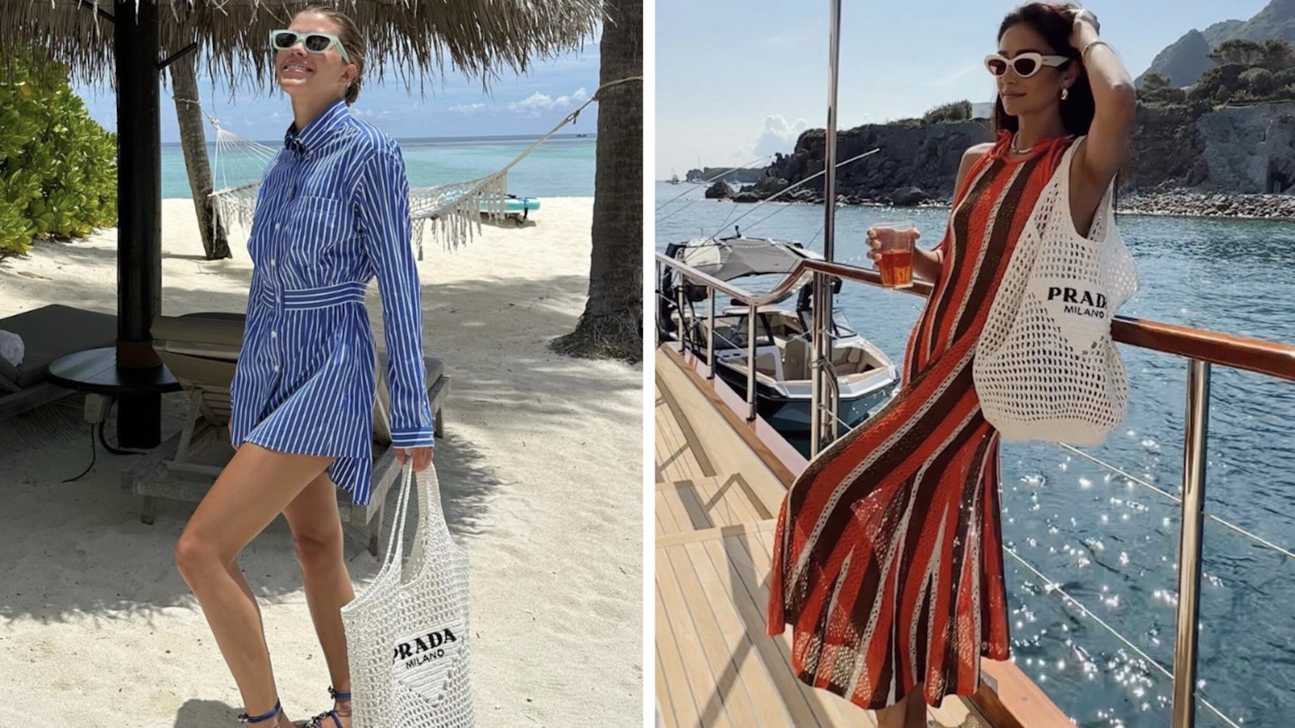 How to style the prada milano beach bag perfectly? Get these easy tips for your summer look.