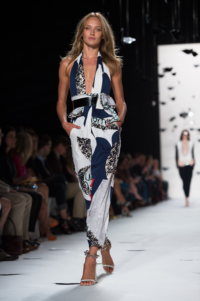 What styles defined Diane von Furstenberg Spring 2013? Explore the key looks and iconic wrap dresses from that season.