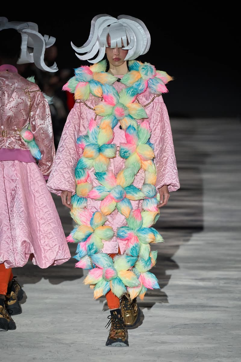 What are the latest looks from Ninomiya Keis runway show? See the newest styles right here.
