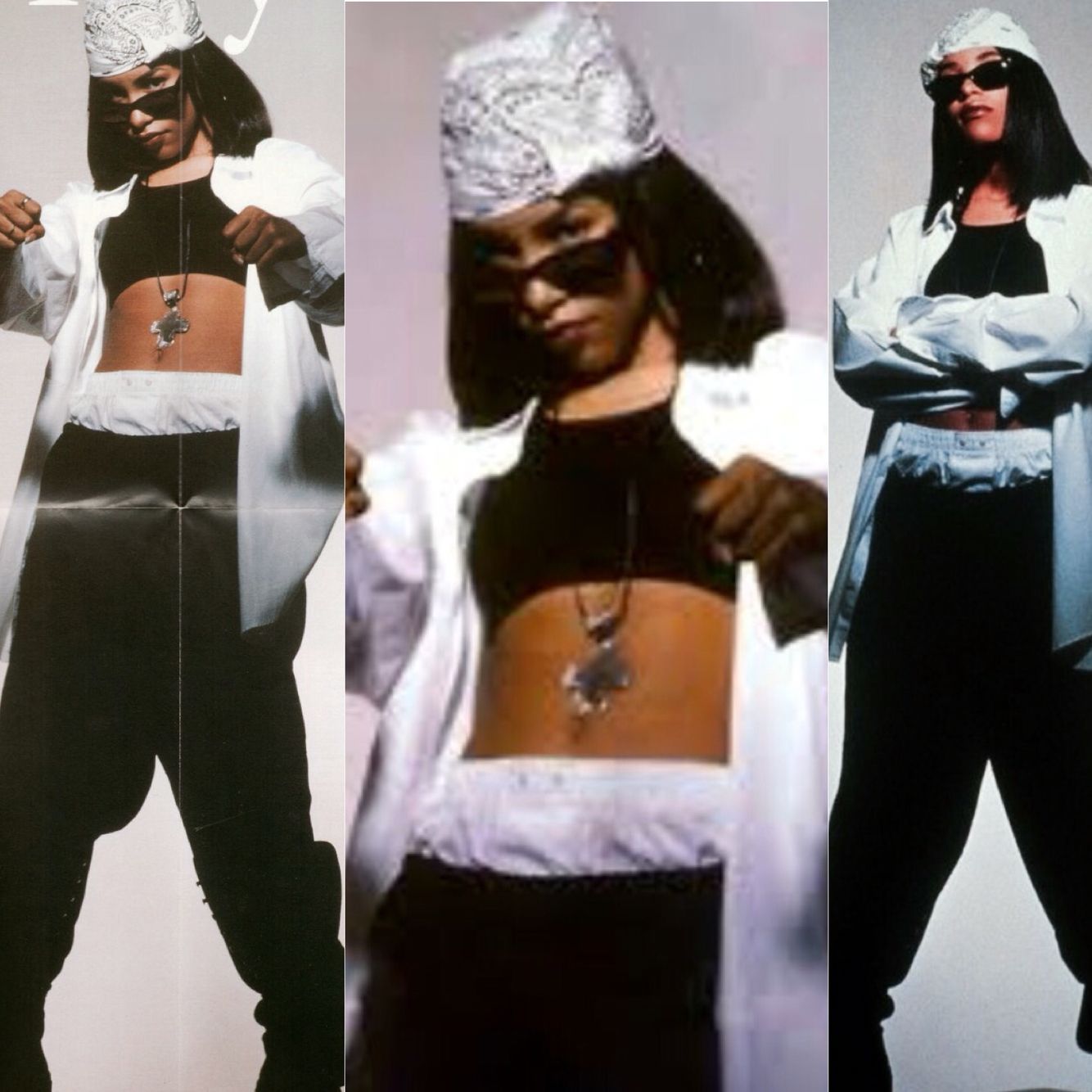 Aaliyah fashion 90s: Key looks.