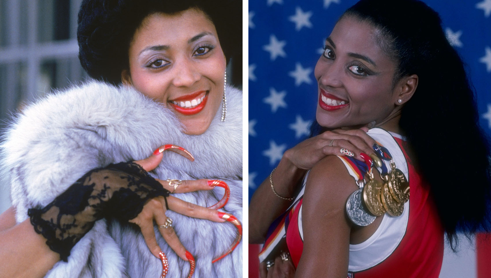 Need ideas from Flo-Jo nails images? See her boldest track star manicures for your style!
