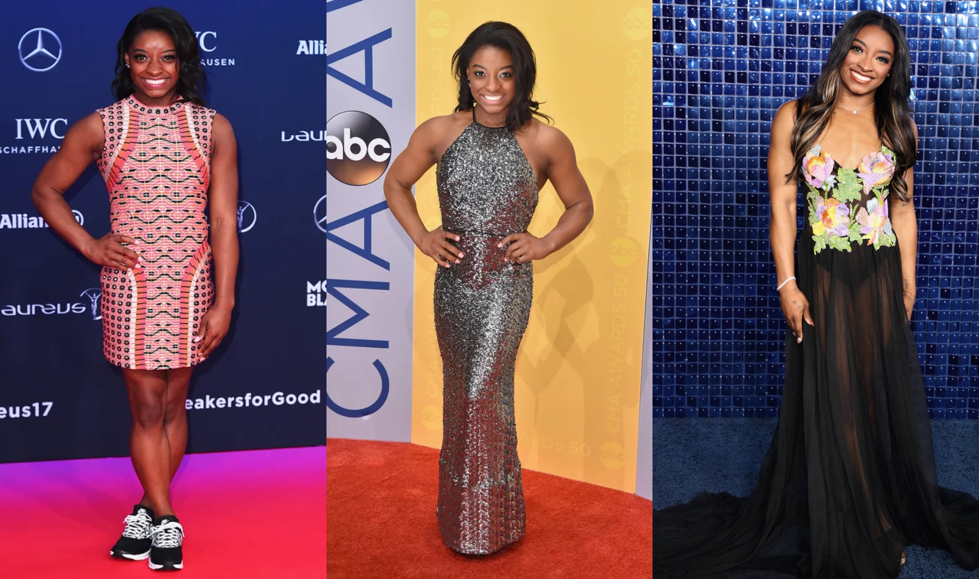 What are the best Simone Biles red carpet looks? See all her amazing Simone Biles red carpet outfits!