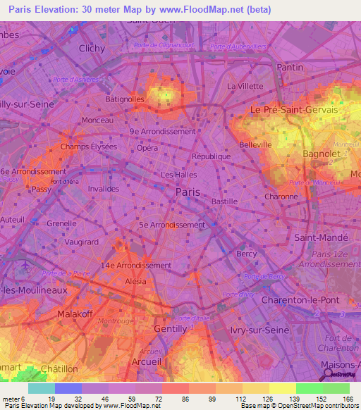 How high above sea level is Paris? Understanding the specific elevation of Paris for visitors and locals.