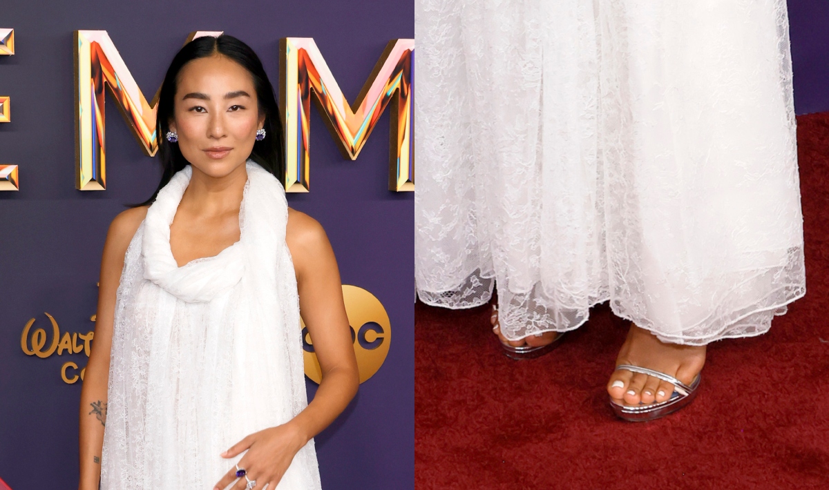 Greta Lee Feet: A closer look at her footwear choices.