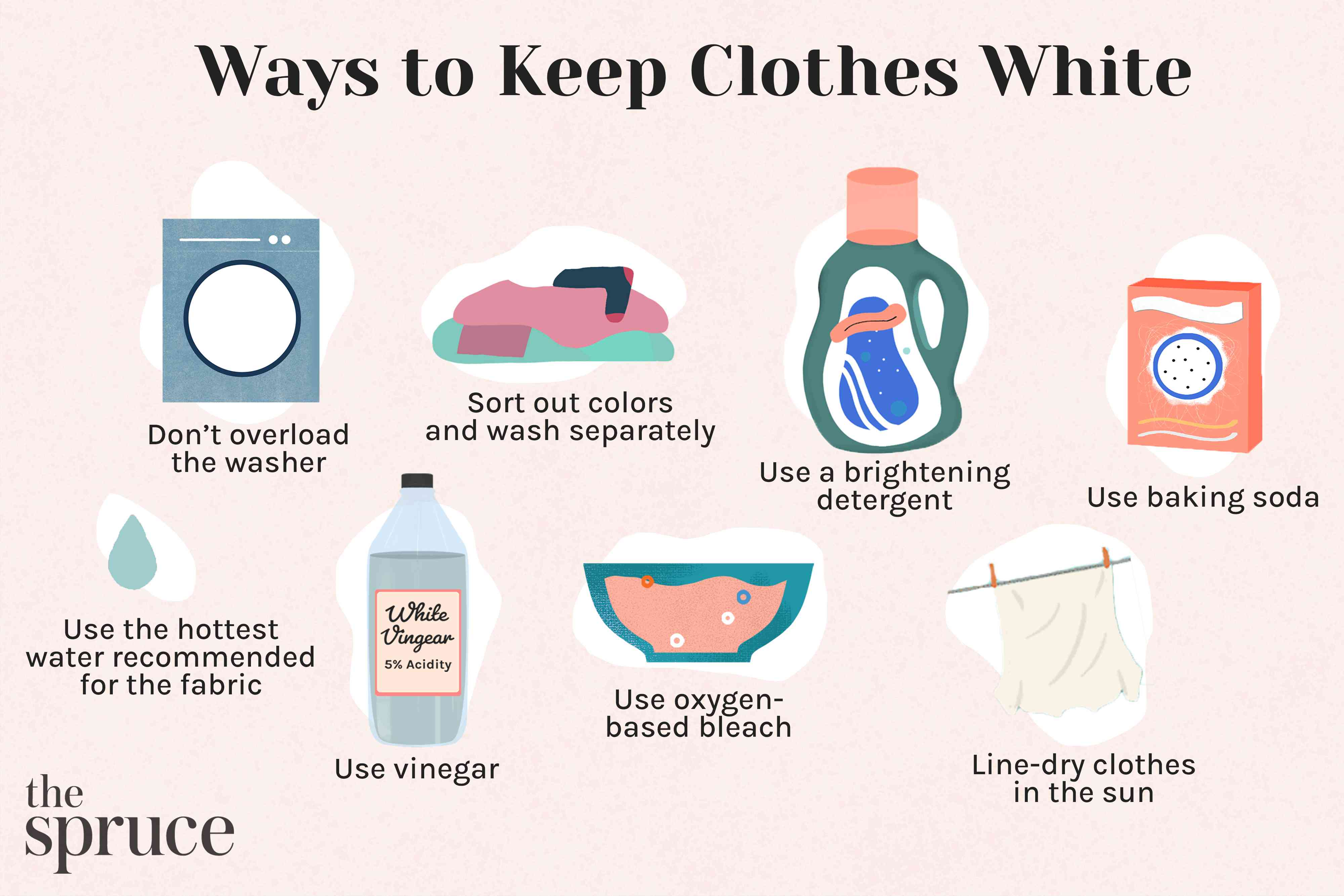 Got stains on your wet white t shirt? Quick cleaning methods to make it perfectly white again.