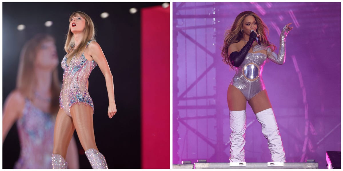 Beyonce Taylor Swift concert comparison who puts on better stage shows now