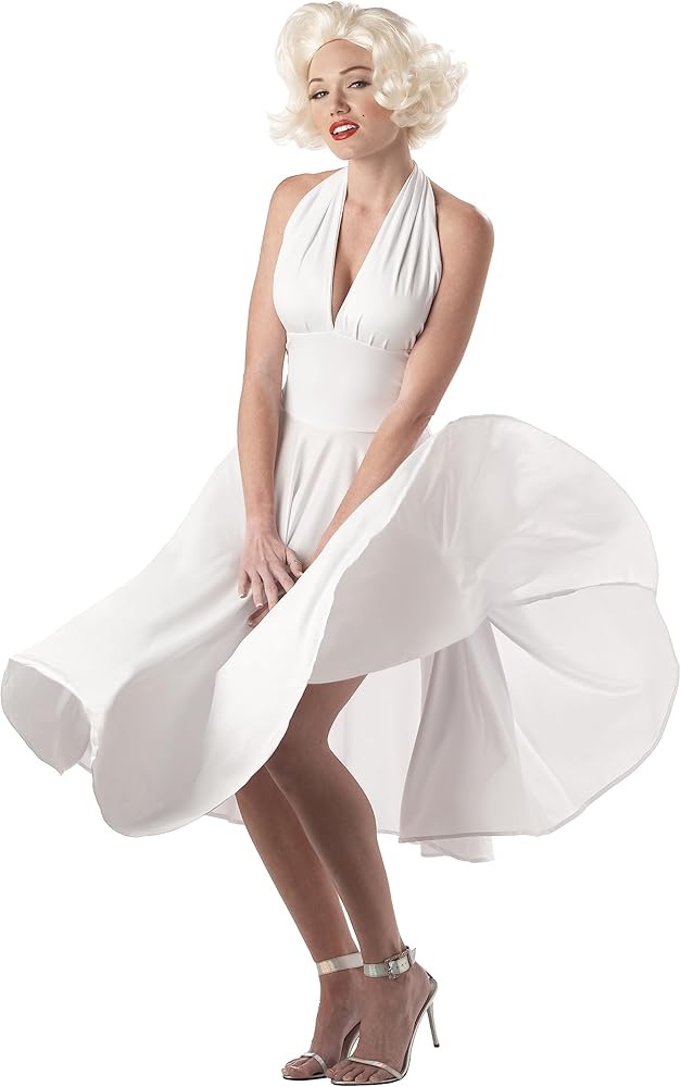 White Dress Marilyn Monroe Costume: Perfect for Halloween!