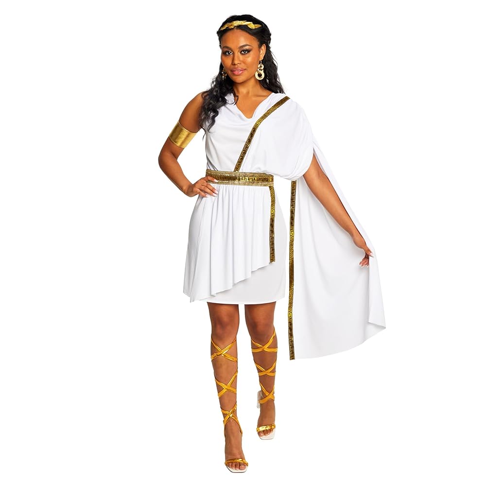 What are the best accessories for a toga costume woman? Elevate your party outfit.