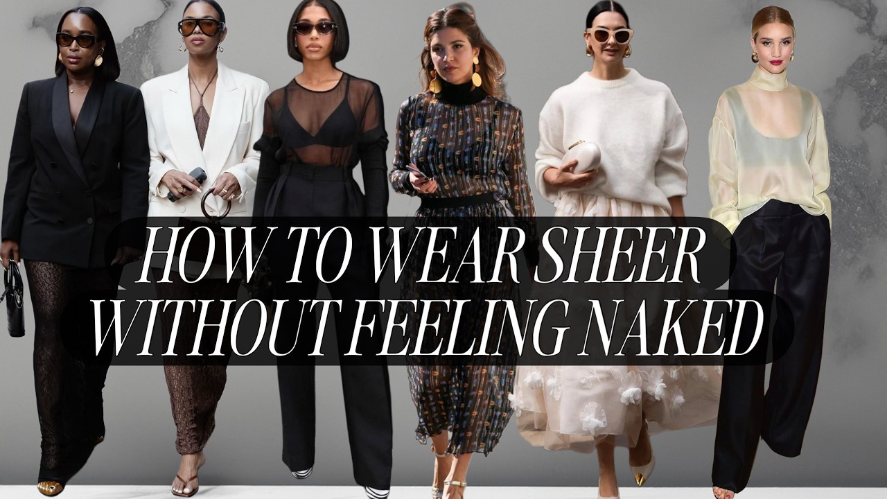 Women in sheer clothing: How to style it perfectly? Master these easy tips for everyday chic.