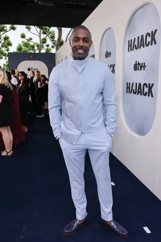 Idris Elba in White Pants Color Pairing: Best Shirt & Shoe Matches!