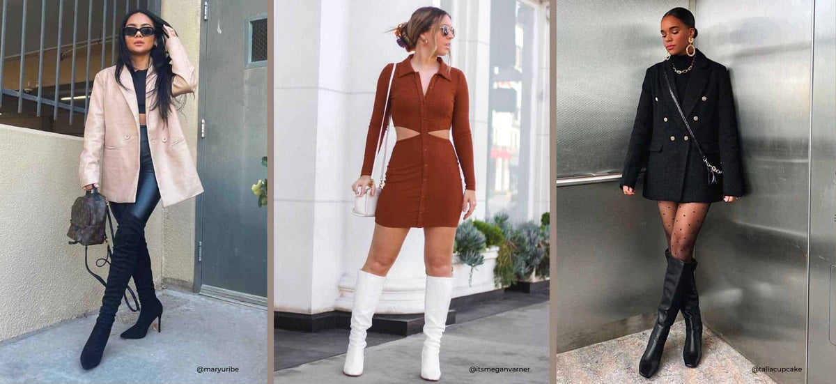 Where to buy knee high boots black outfit? (cheap online stores guide)