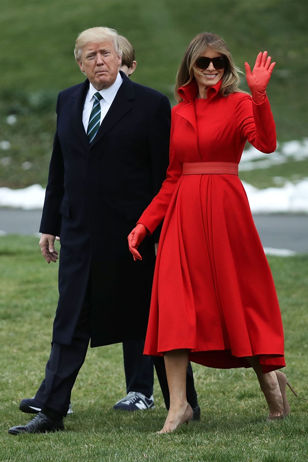 Melania Trump Red Suit Moments Best (See Her Top Outfit Photos Here)
