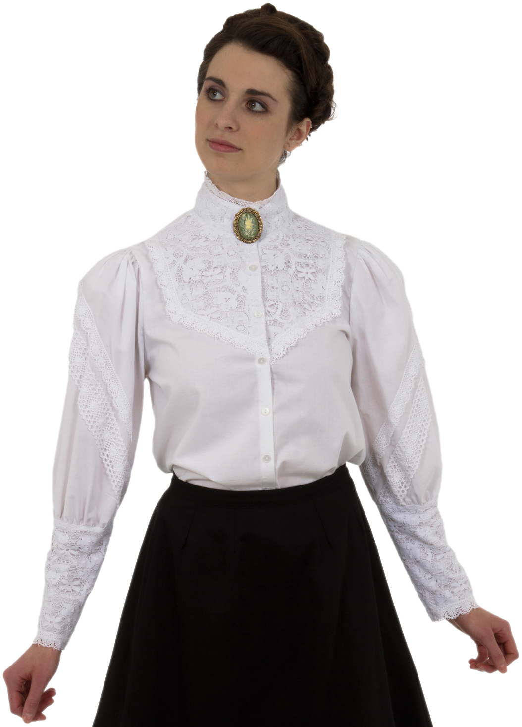How to spot victorian style high neck blouses? 5 details you should notice.