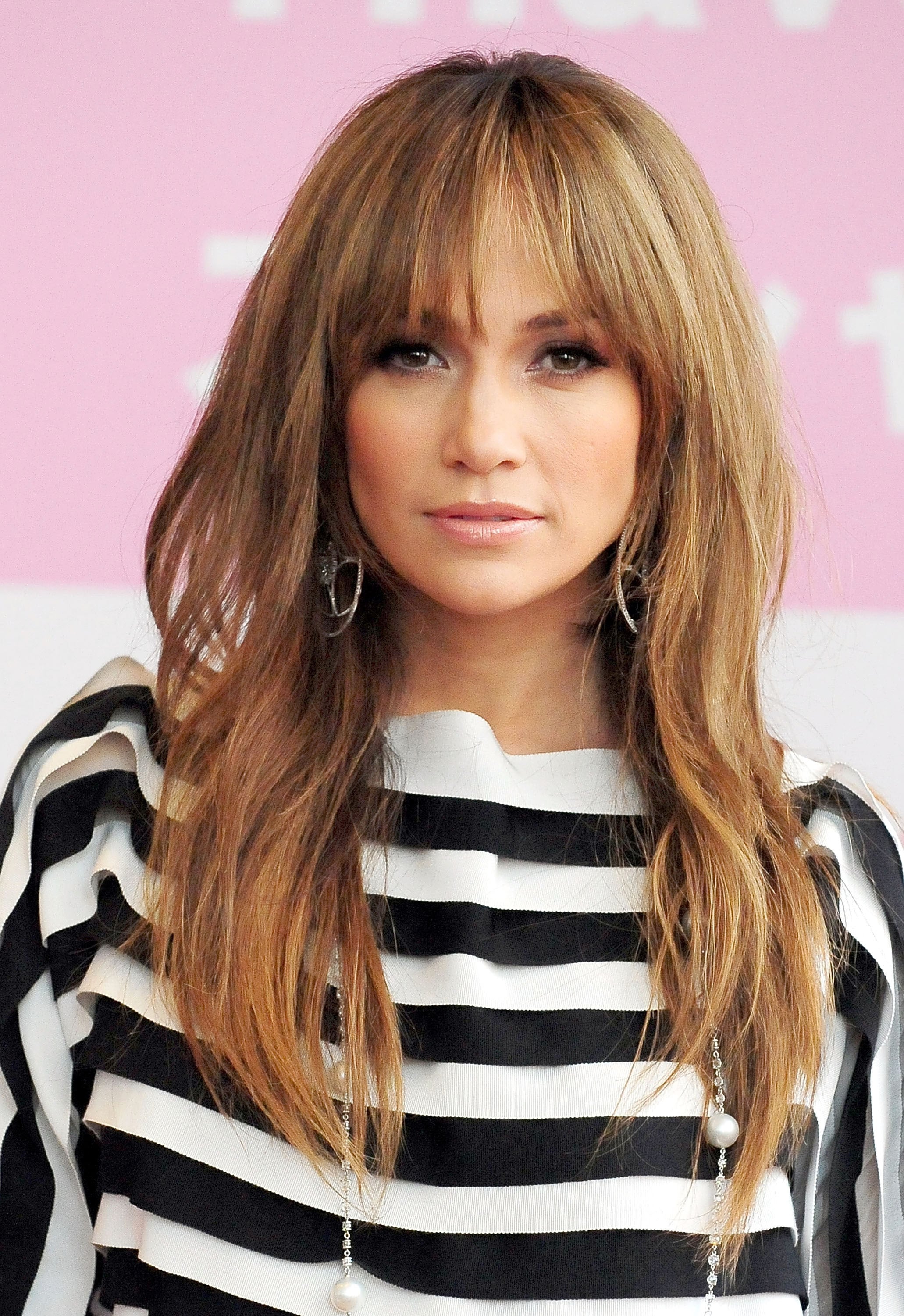 jennifer lopez bangs over the years top looks compared for fans