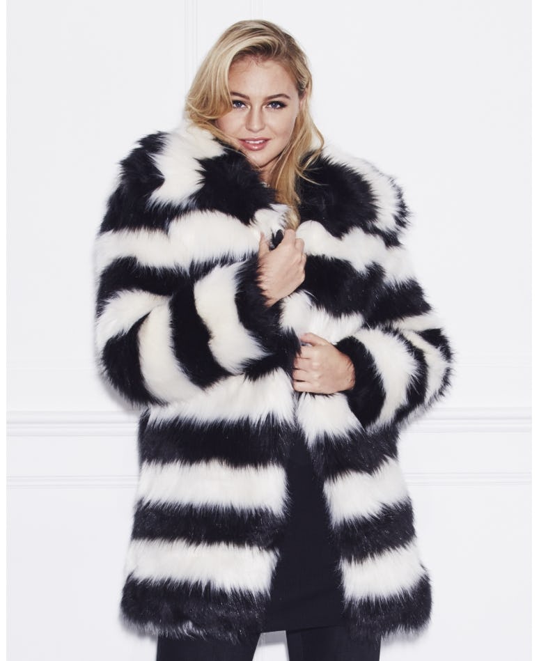 Where to Buy Fake Fur Jacket Like Nicki Minaj Plus Size Options