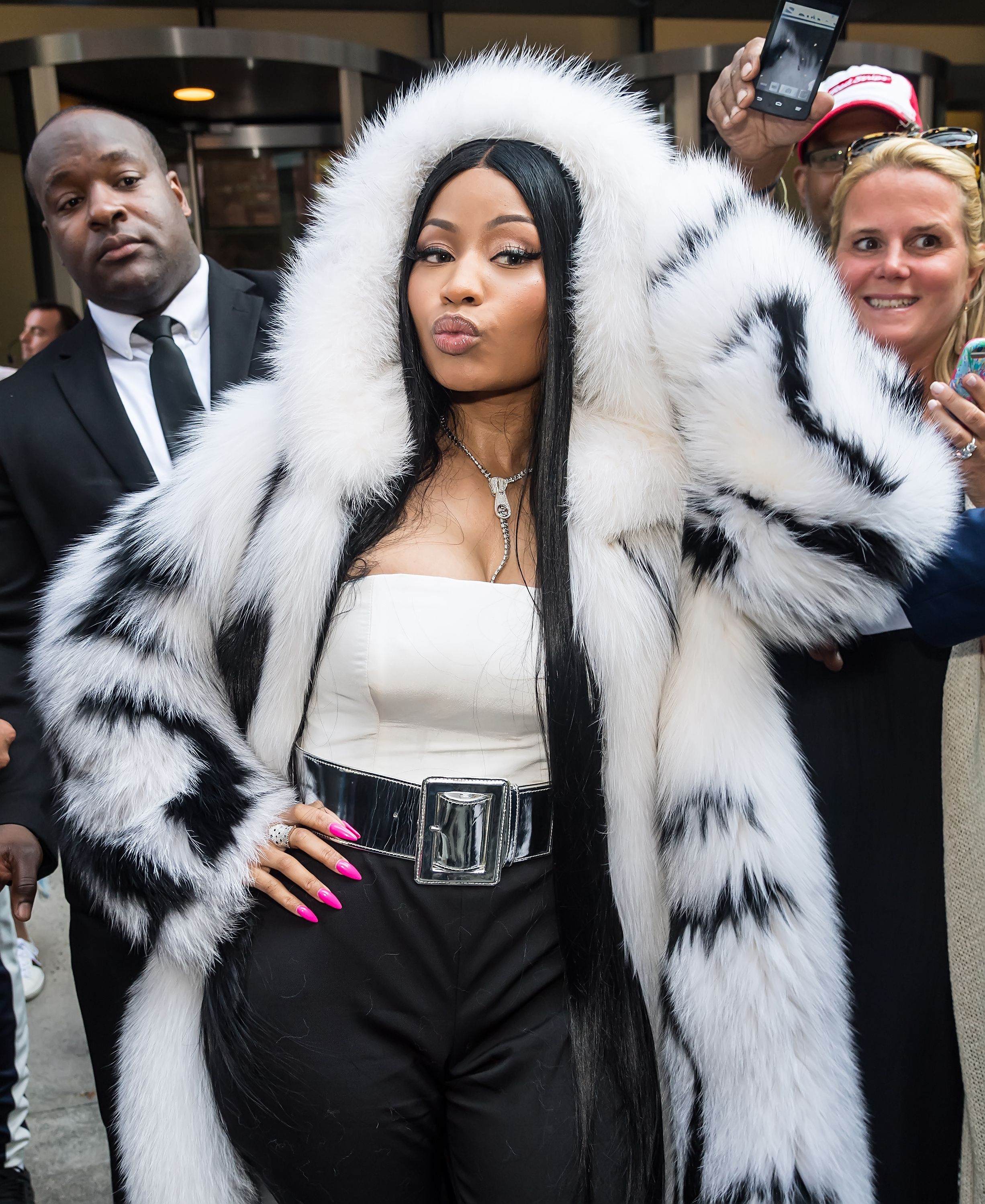 Where to Buy Fake Fur Jacket Like Nicki Minaj Plus Size Options