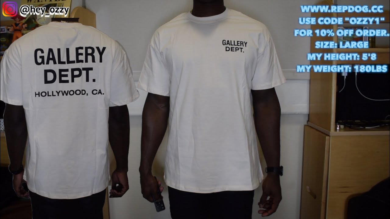 How does Gallery Dept shirts fit find your perfect size easily