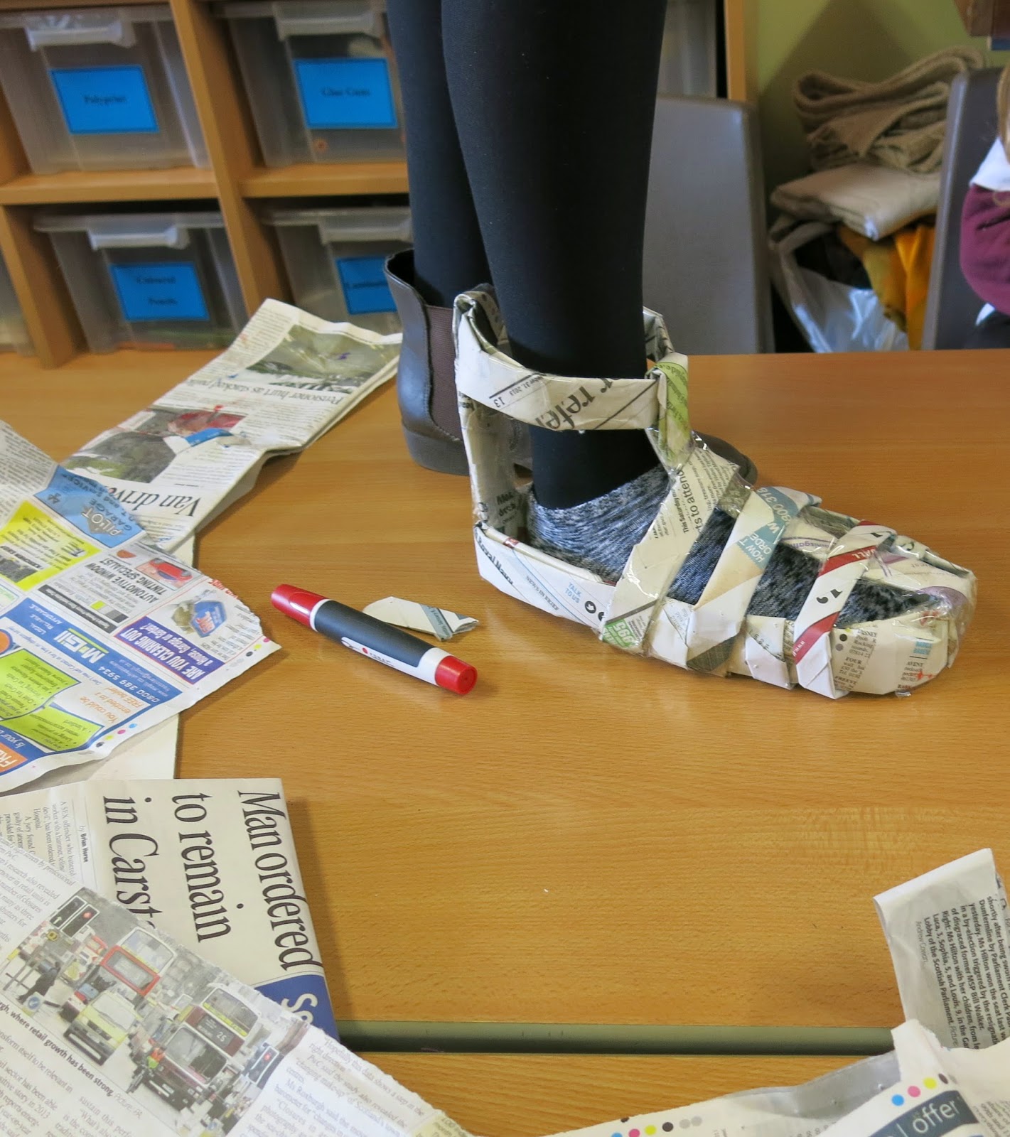 Newspaper Shoes Materials List What You Really Need