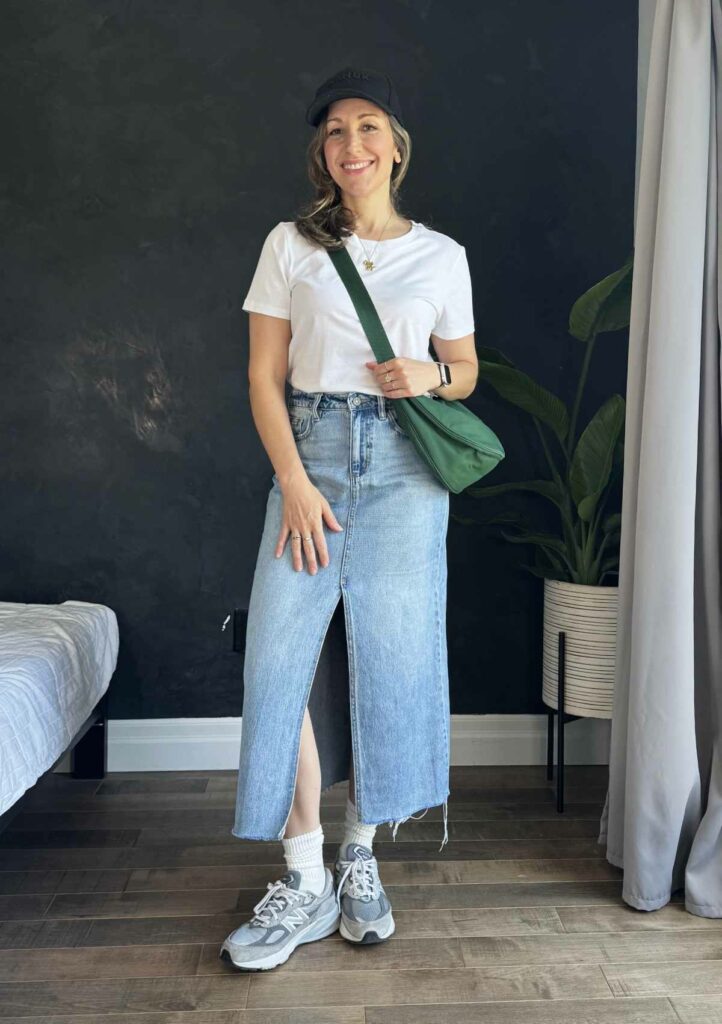 Long Jean Skirts Outfit Ideas Best Casual Combinations