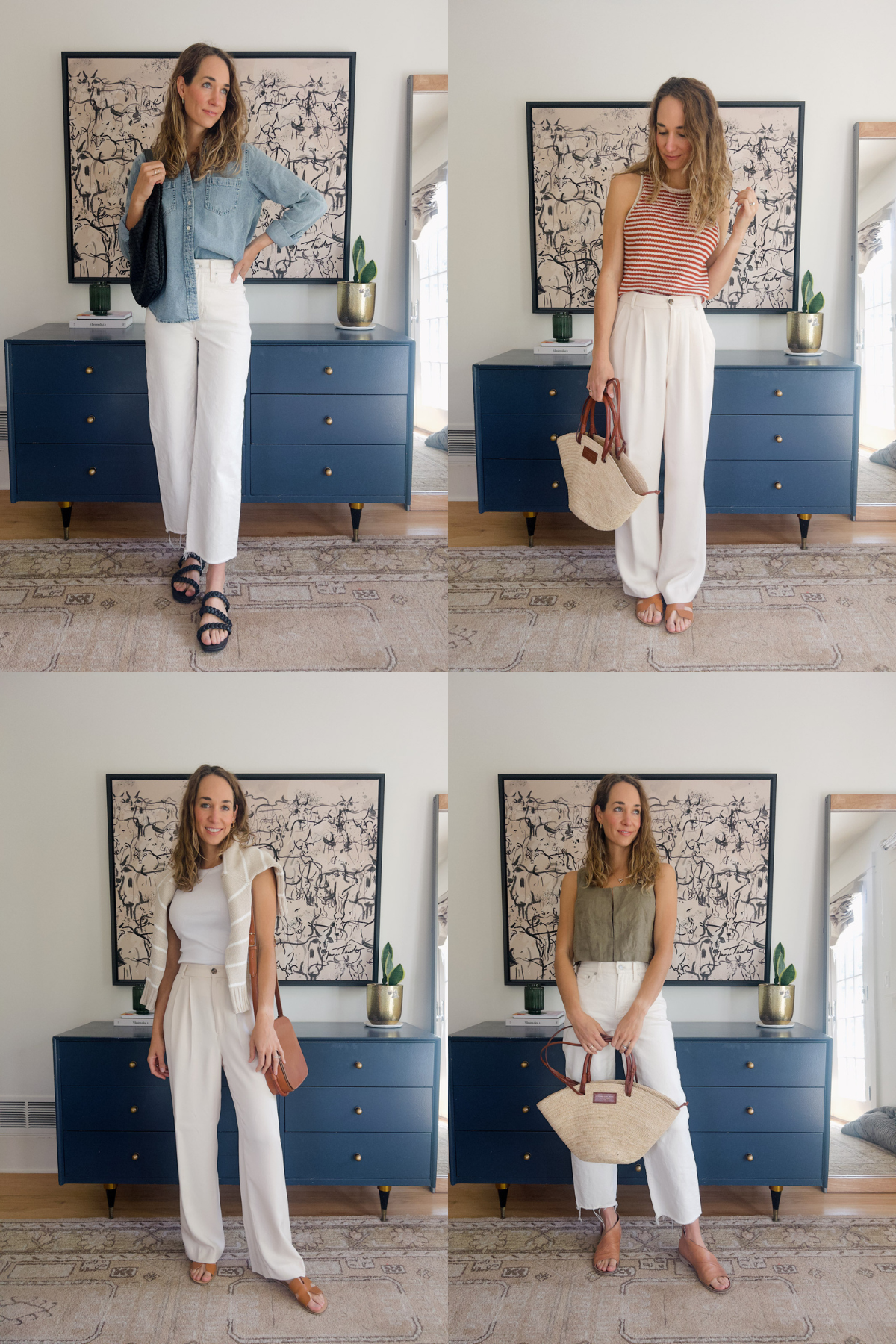 How to Style White Capri Pants Women Love Best 2024 Summer Outfits