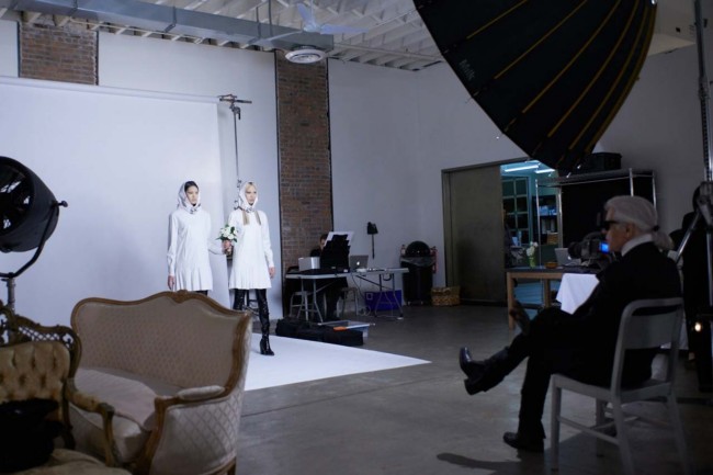 Karl Lagerfeld Photoshoot Secrets See Behind the Scenes Photos
