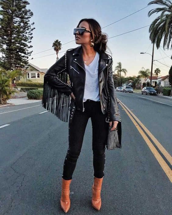 How to Style Vintage Fringed Leather Jackets Simple Outfit Tips